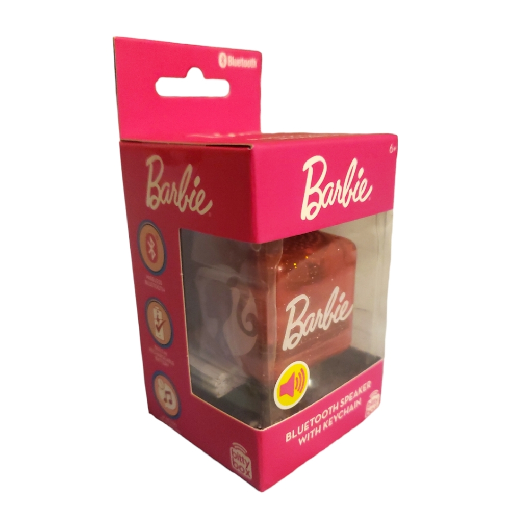 Bitty Box Mattel Barbie Wireless Bluetooth Speaker with Keychain